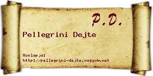 Pellegrini Dejte névjegykártya